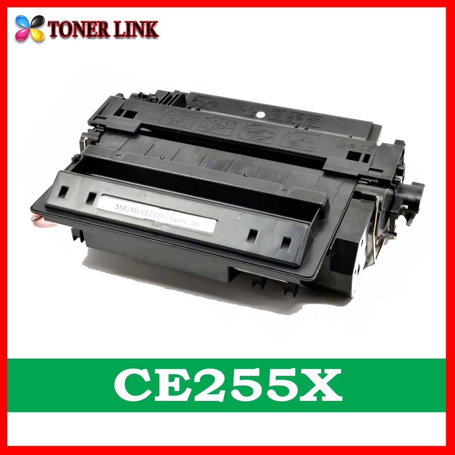 TLP Compatible CE255X 55X Laser Toner Cartridge for HP